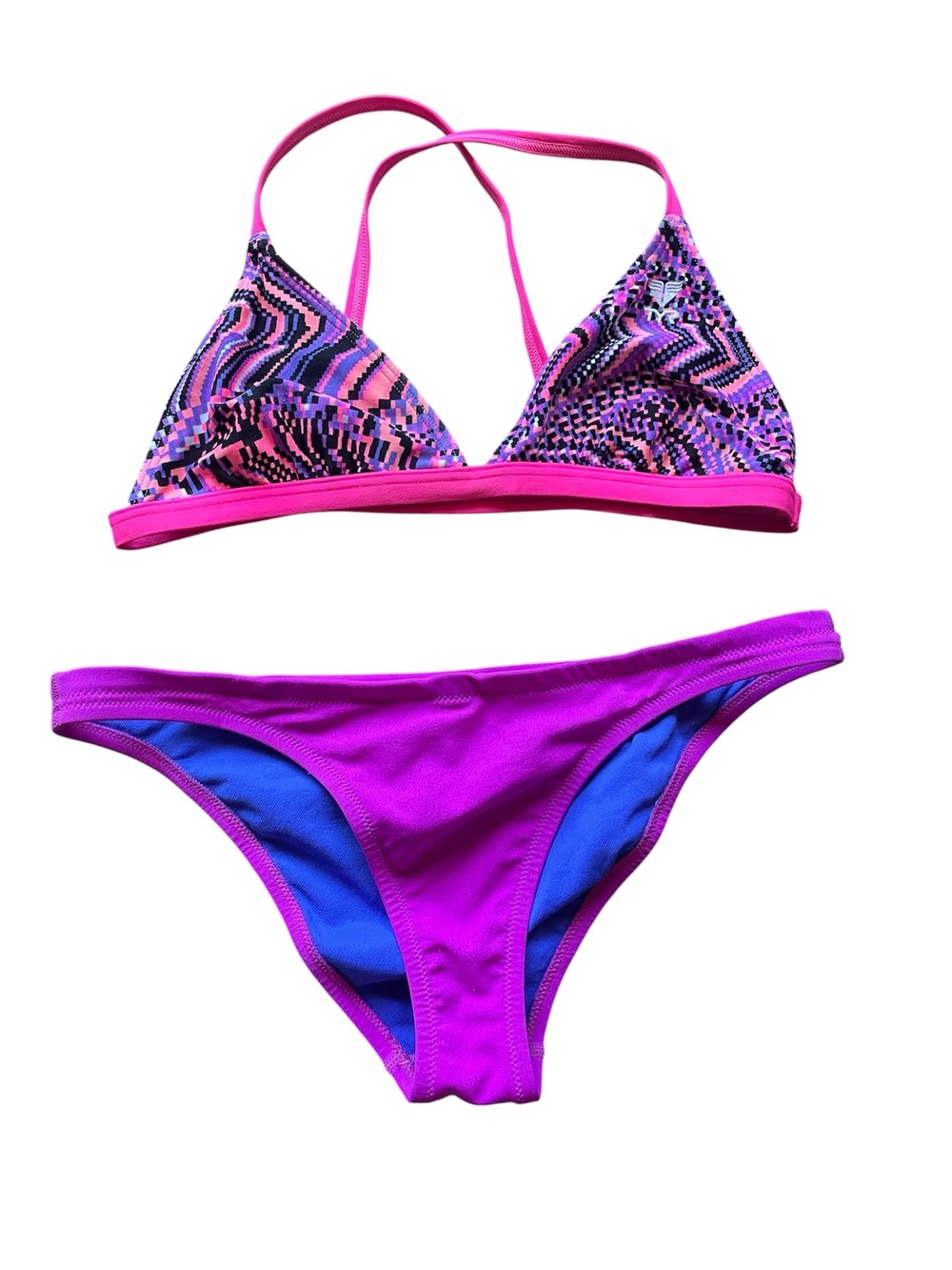 BUNDLE Speedo, TYR Women’s Pink  Purple Patterned Two-Piece Bikini 👙 Size Large